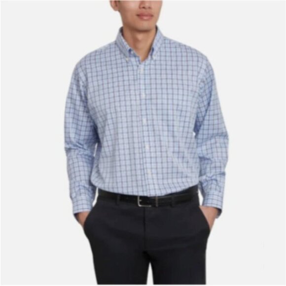 NEW Kirkland Signature Mens 15.5 X 32/33 Non-Iron Button-Down Shirt - Picture 1 of 5